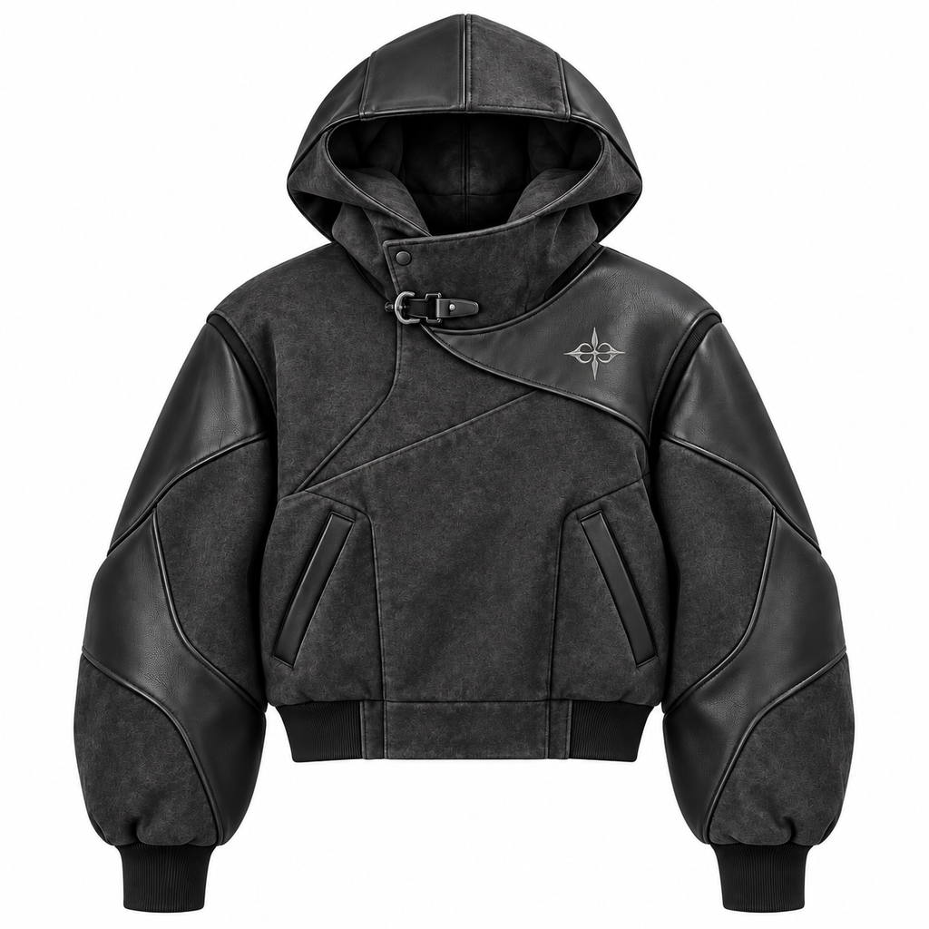 NOIR ARMOR HOODED JACKET