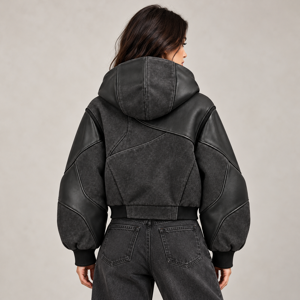 NOIR ARMOR HOODED JACKET